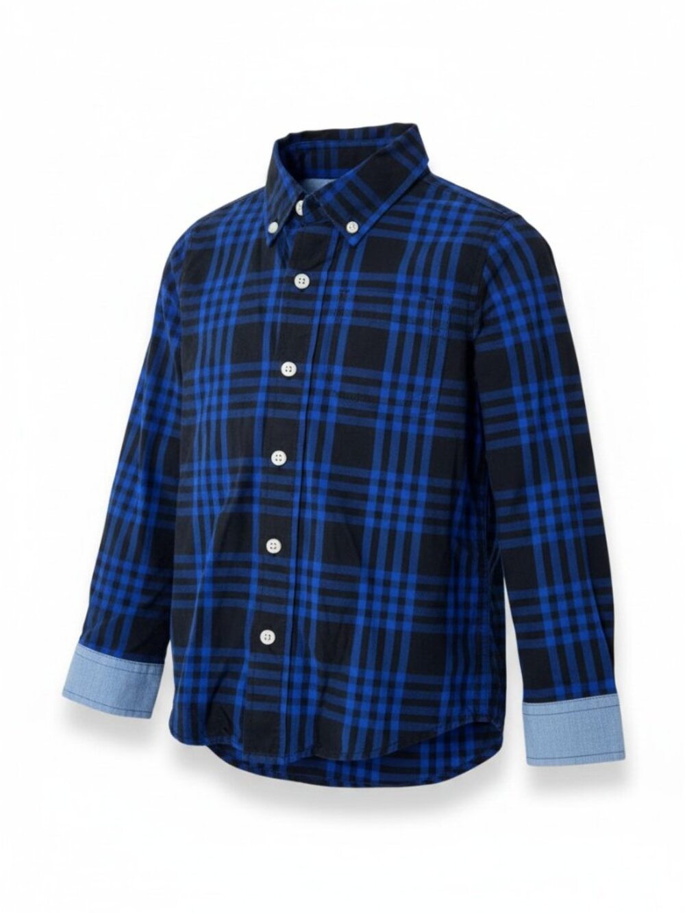 5 for $25 ✨ Rockets of Awesome Blue and Black Plaid Shirt